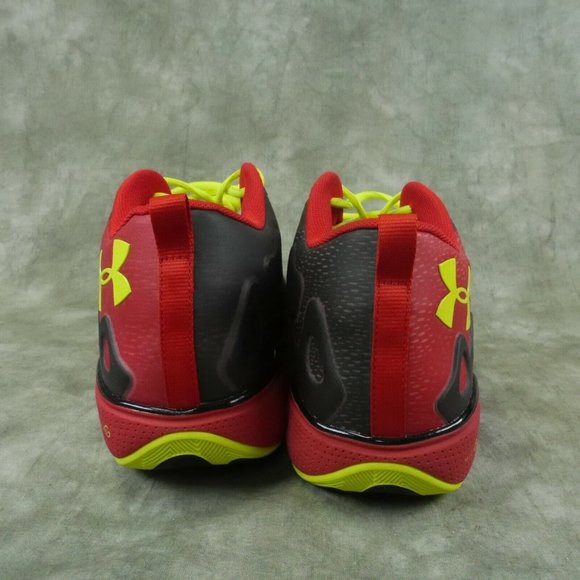 UNDER ARMOUR MICRO G ANATOMIX SPAWN 2 LOW BB RED/BLACK 1248856 NWOB SZ 18 ANB - Picture 8 of 11